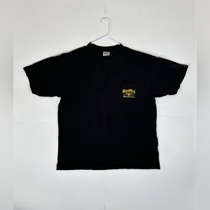 Vintage Bikertoberfest Pocket T-Shirt XL Black 1994 Made USA Boothill Saloon 90s